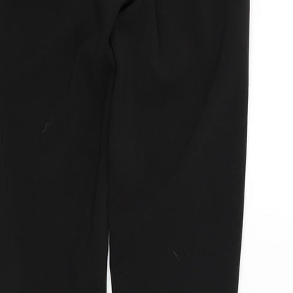 Womens UK Size 4 H&M Regular Fit Sweatpants Black Trousers
