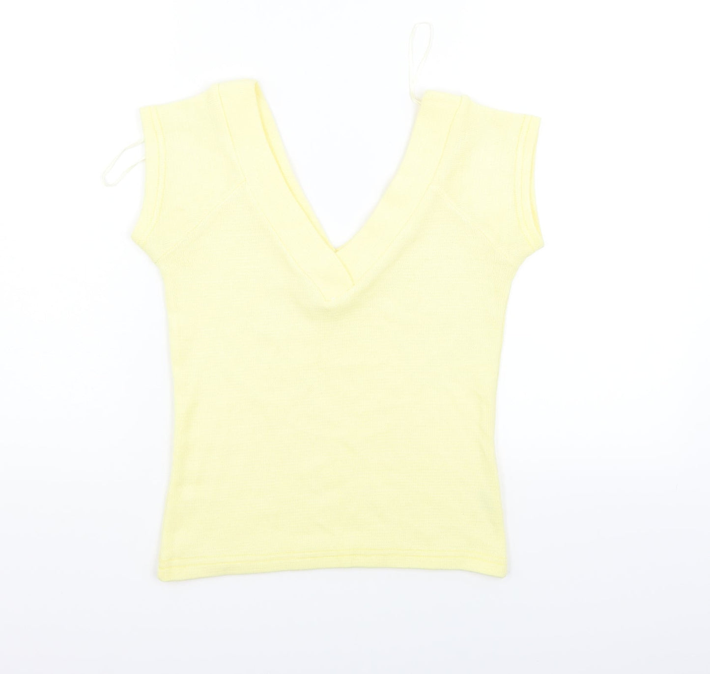 Preworn Womens Yellow   Vest Jumper Size L