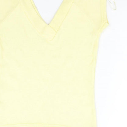 Preworn Womens Yellow   Vest Jumper Size L