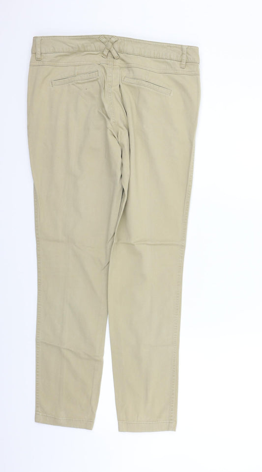 New Look Womens Beige   Trousers  Size 12 L27 in
