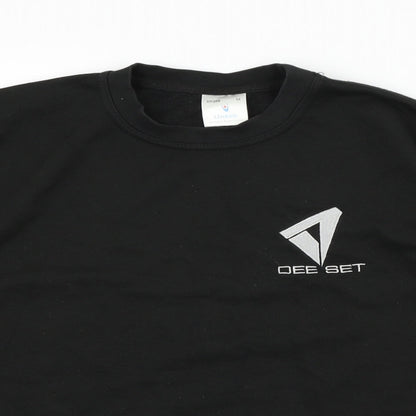 Uneek Mens Black   Pullover Jumper Size M