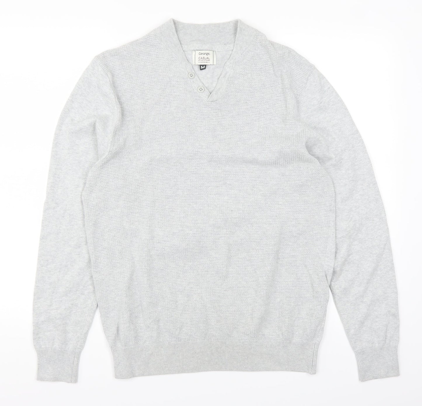George Mens Grey   Pullover Jumper Size M