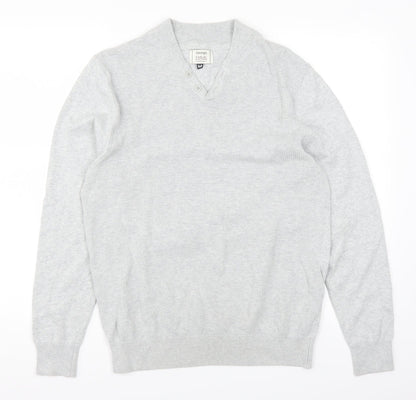 George Mens Grey   Pullover Jumper Size M