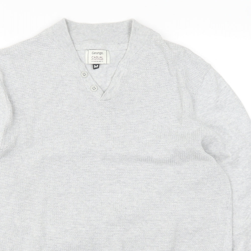 George Mens Grey   Pullover Jumper Size M