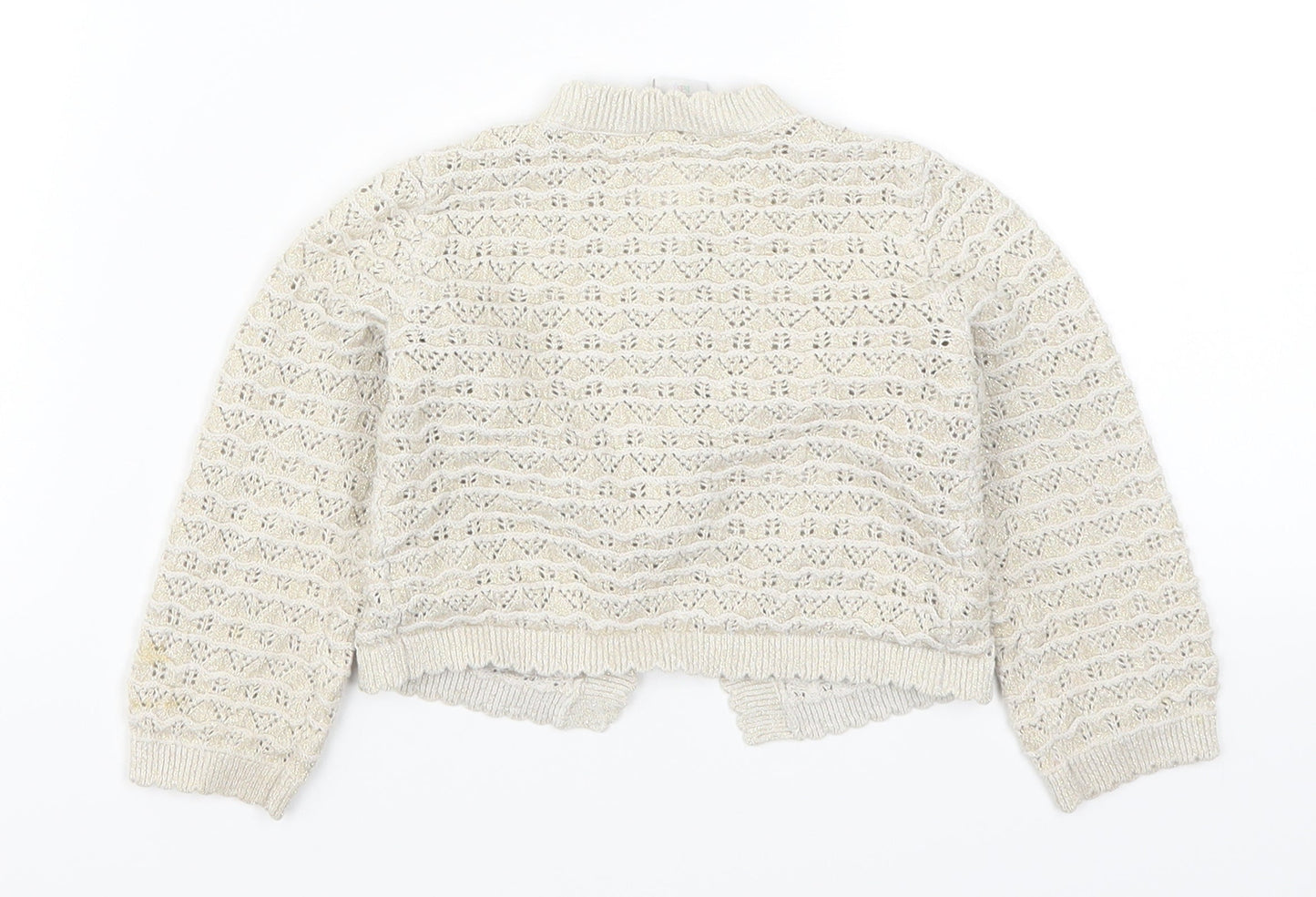 Mini Club Boys Beige   Cardigan Jumper Size 9-10 Years