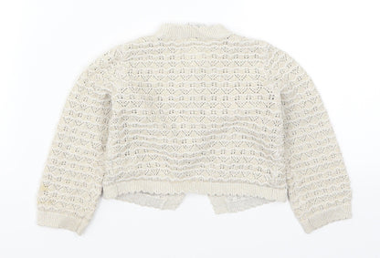 Mini Club Boys Beige   Cardigan Jumper Size 9-10 Years