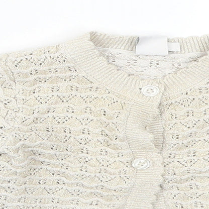 Mini Club Boys Beige   Cardigan Jumper Size 9-10 Years