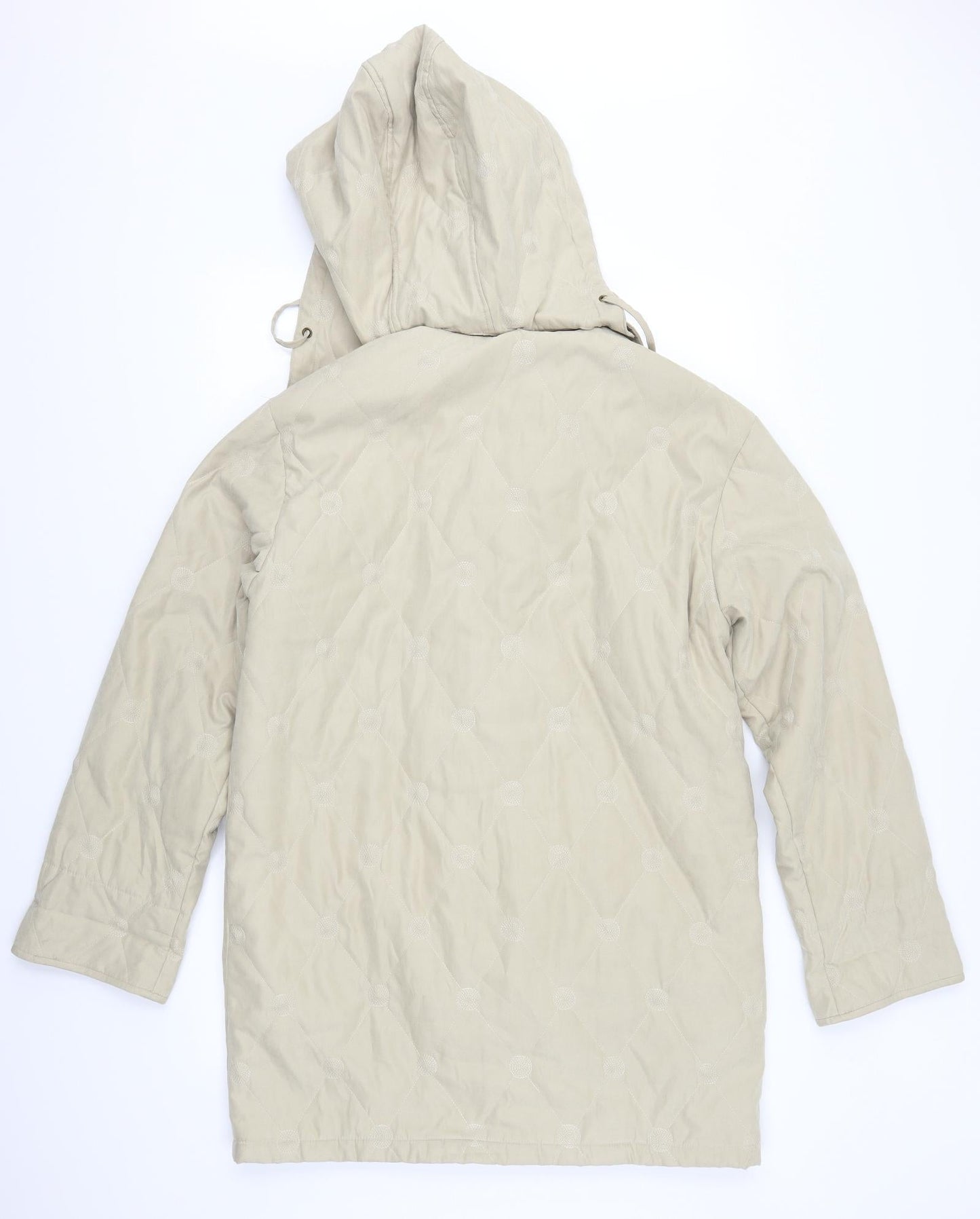 Womens UK Size S Astraka Beige Quilted Coat