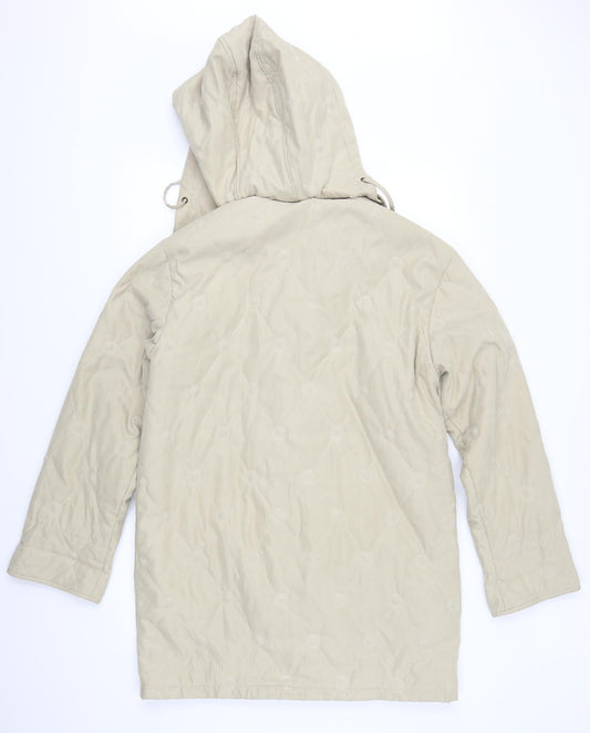 Womens UK Size S Astraka Beige Quilted Coat