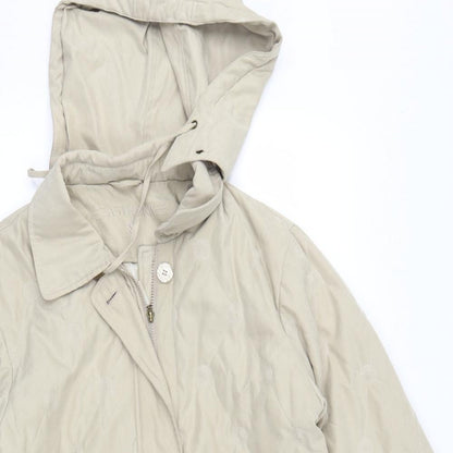 Womens UK Size S Astraka Beige Quilted Coat