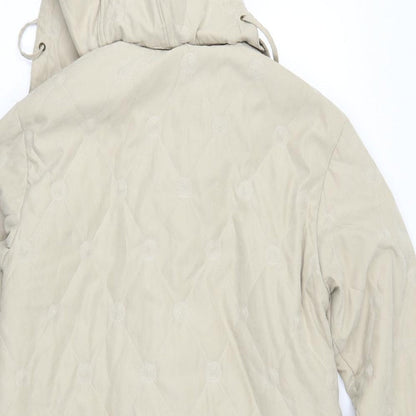 Womens UK Size S Astraka Beige Quilted Coat