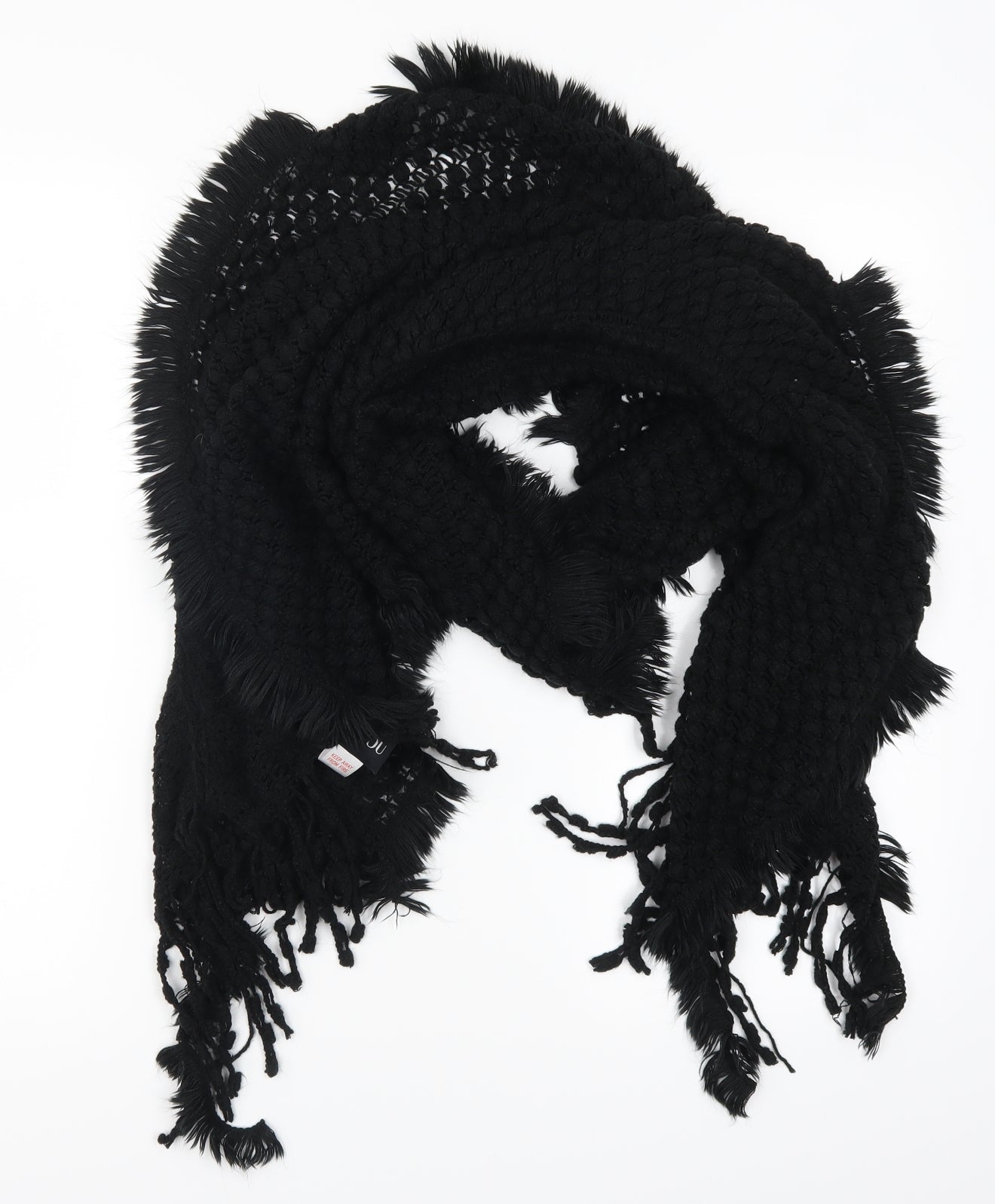 B You Womens Black    Scarf
