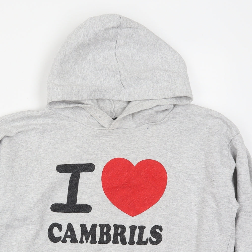 Preworn Womens Grey   Pullover Hoodie Size M  - I Love Cambrils