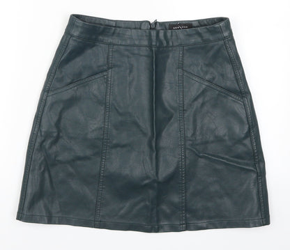 New Look Womens Green   A-Line Skirt Size 8