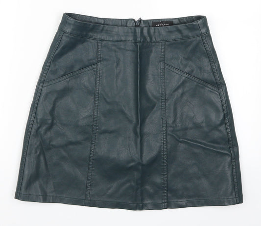 New Look Womens Green   A-Line Skirt Size 8