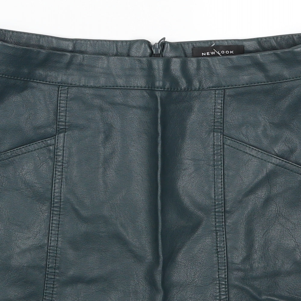 New Look Womens Green   A-Line Skirt Size 8