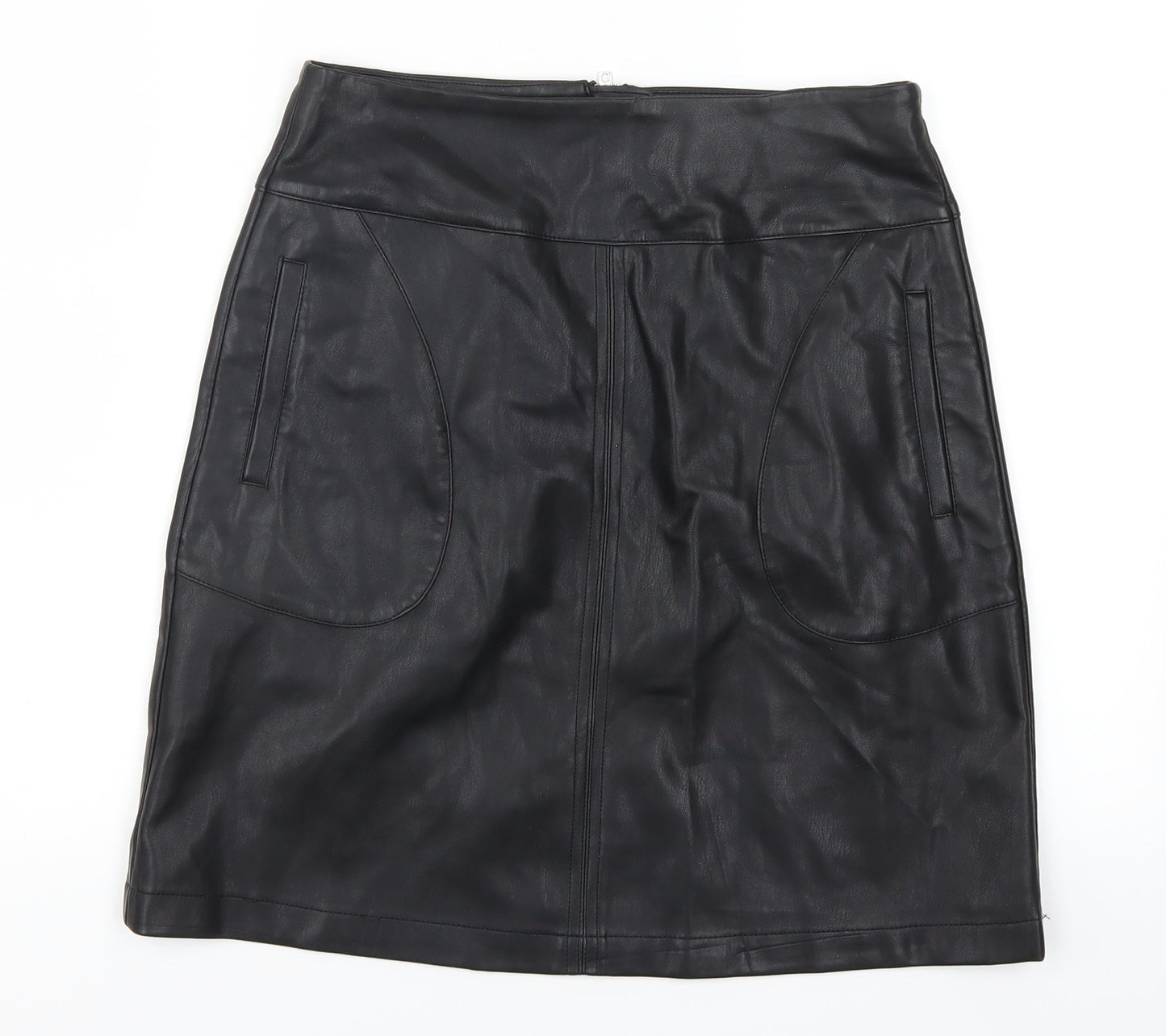 Dorothy Perkins Womens Black   A-Line Skirt Size 8