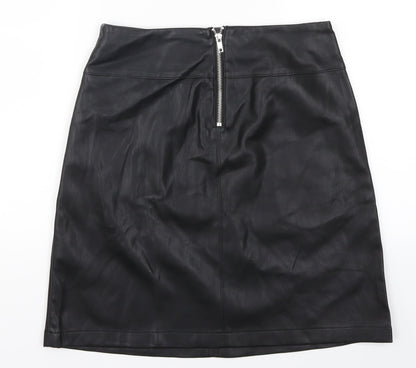 Dorothy Perkins Womens Black   A-Line Skirt Size 8