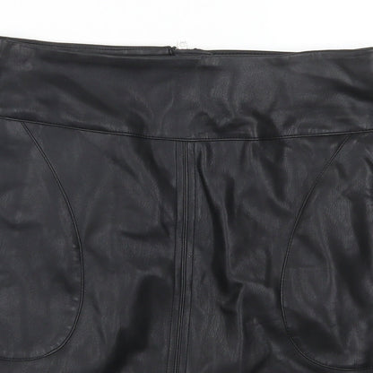Dorothy Perkins Womens Black   A-Line Skirt Size 8