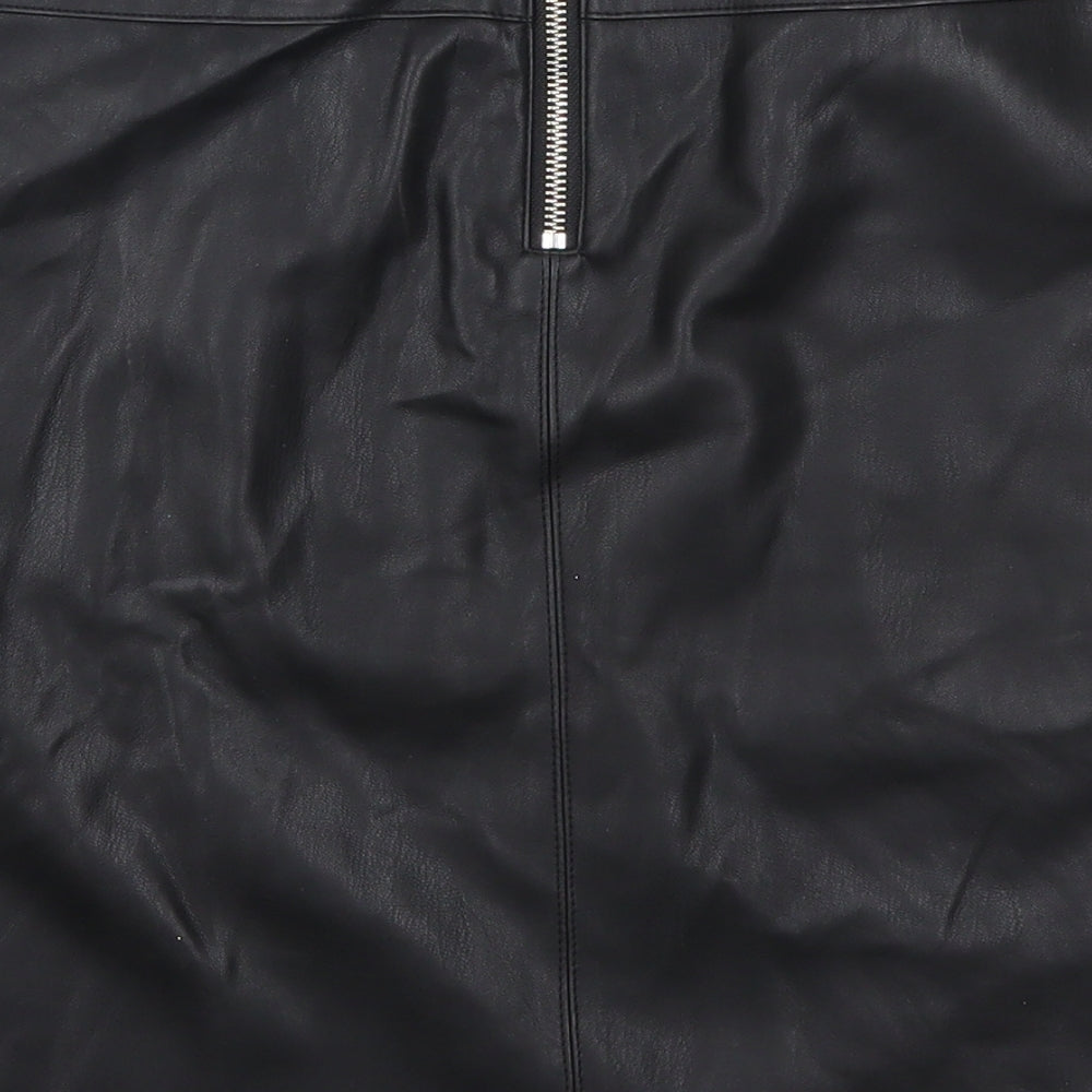 Dorothy Perkins Womens Black   A-Line Skirt Size 8
