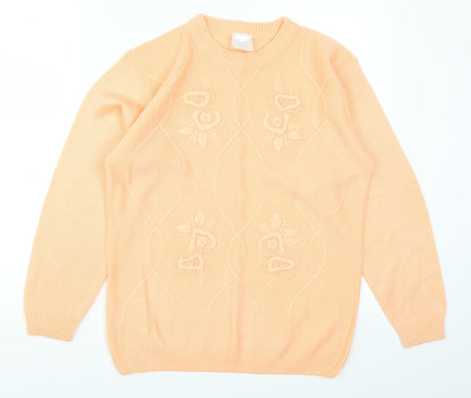 LC Womens Orange   Pullover Jumper Size 10