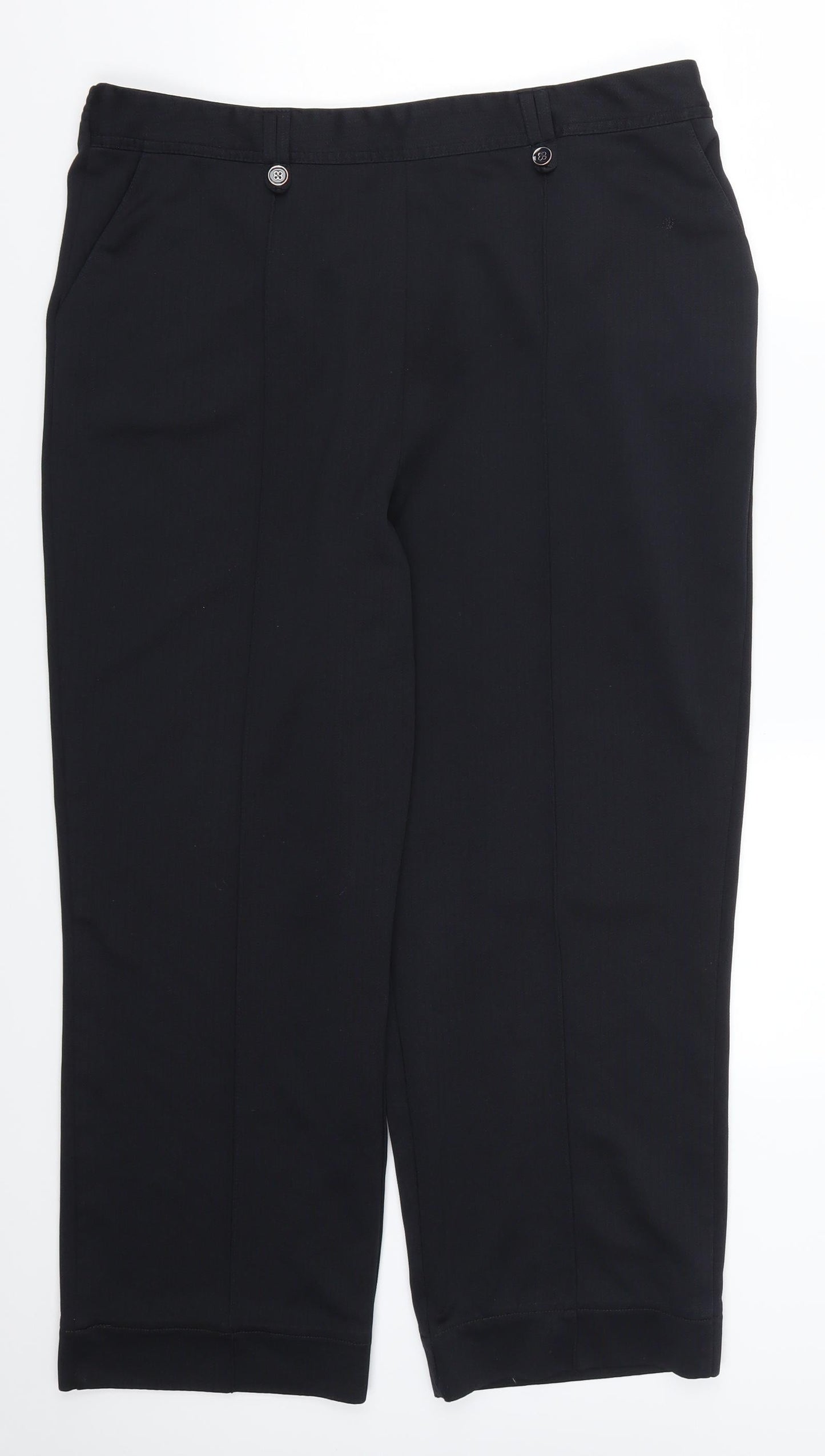 Womens UK Size 18 Preworn Regular Fit  Blue Trousers