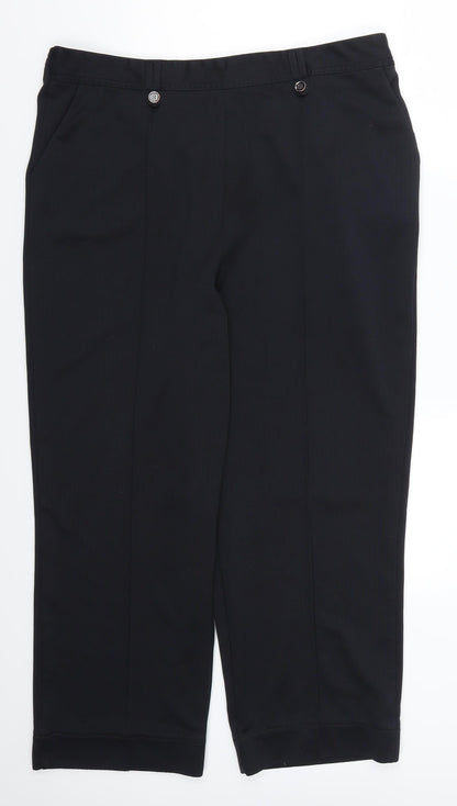 Womens UK Size 18 Preworn Regular Fit  Blue Trousers