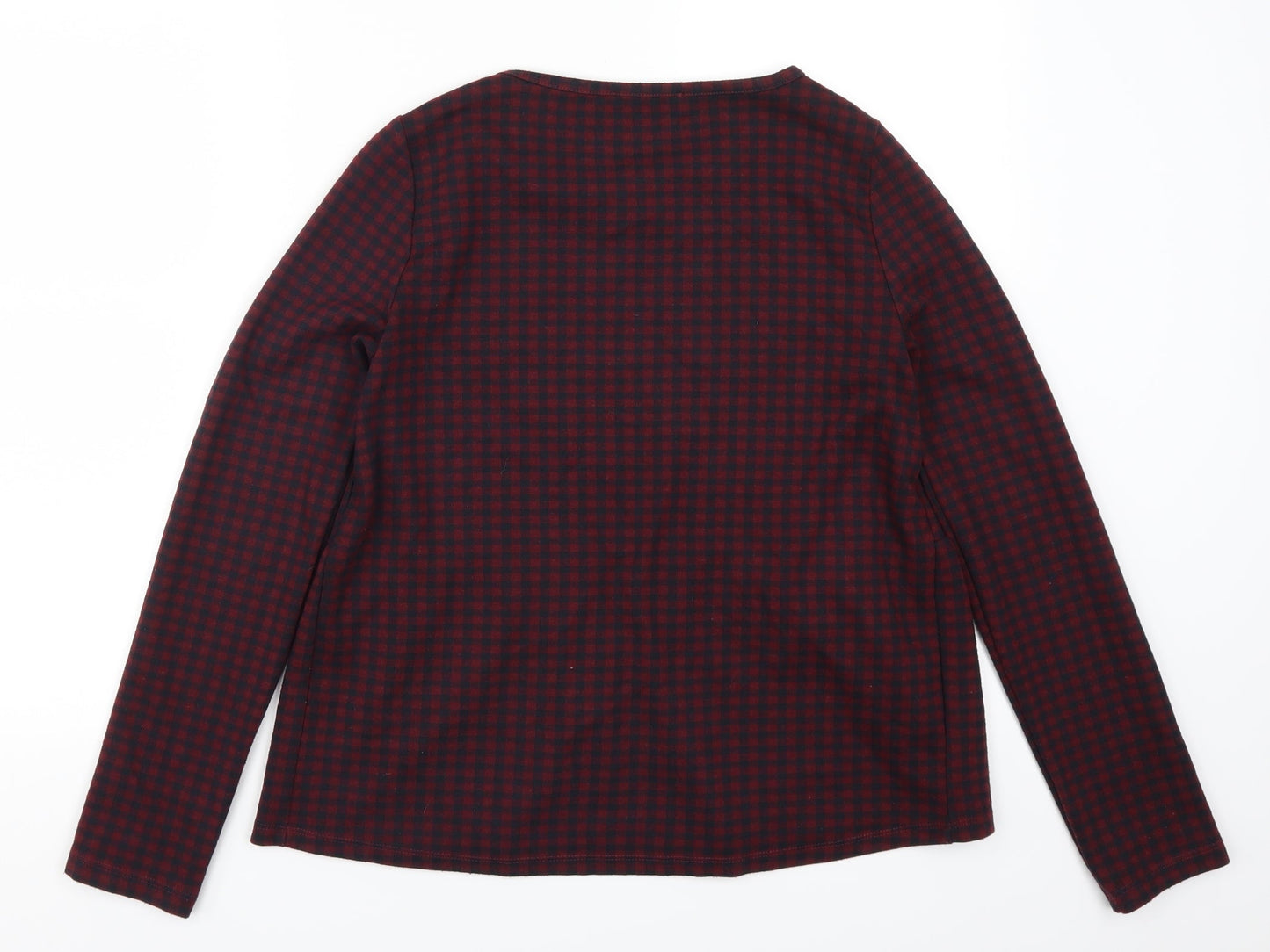 Womens UK Size S Zara Red Basic T-Shirt