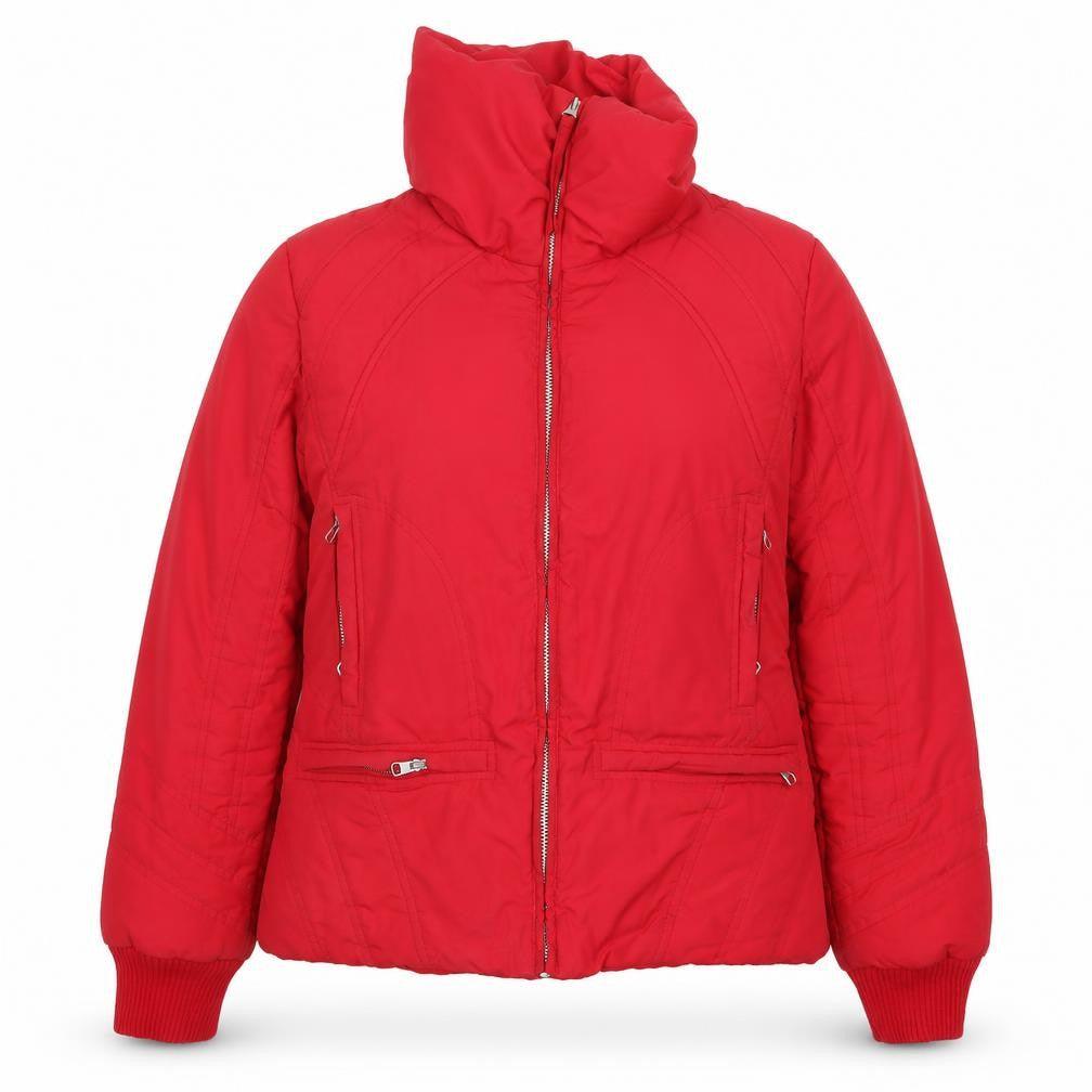 Womens UK Size L MNG Red Quilted Coat