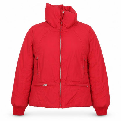 Womens UK Size L MNG Red Quilted Coat