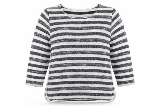 Oasis Womens Blue Striped  Pullover Jumper Size L