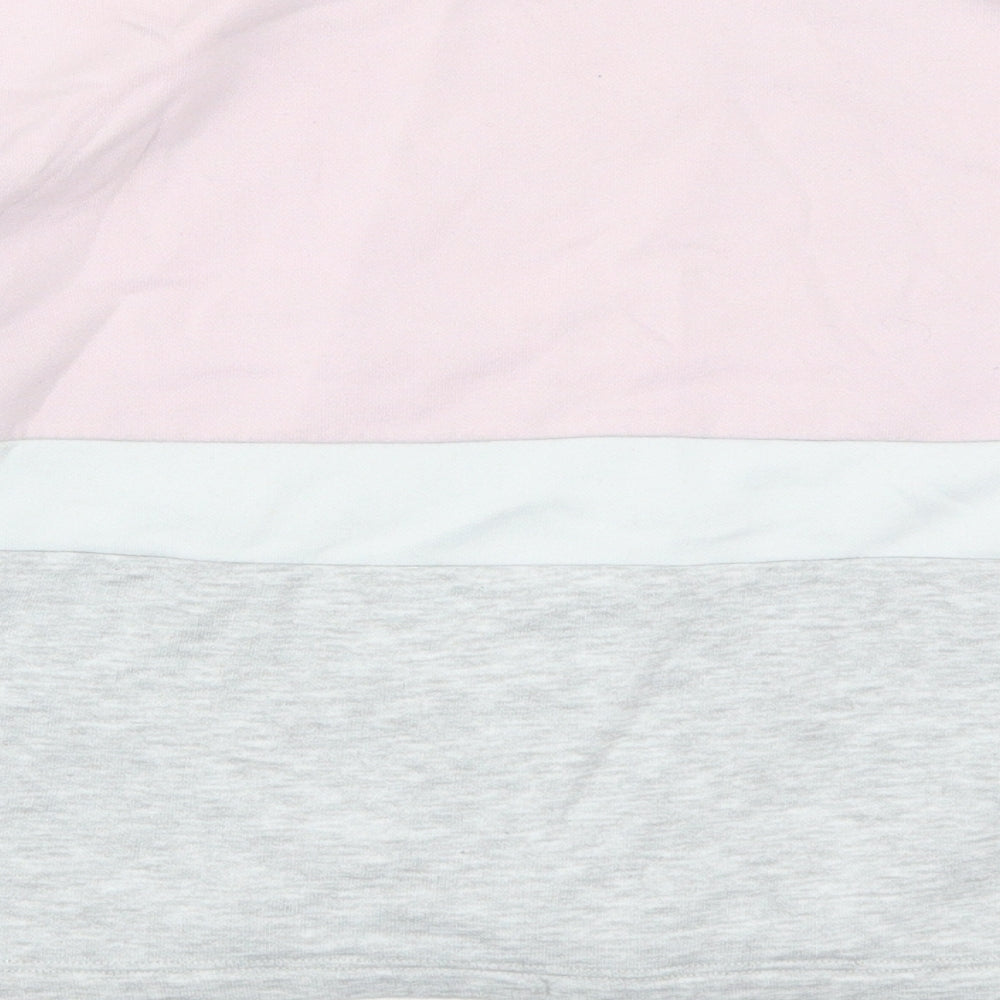 H&M Girls Pink Striped  Pullover Sweatshirt Size 11-12 Years  - The Future is Yours