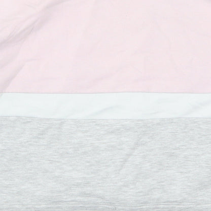 H&M Girls Pink Striped  Pullover Sweatshirt Size 11-12 Years  - The Future is Yours