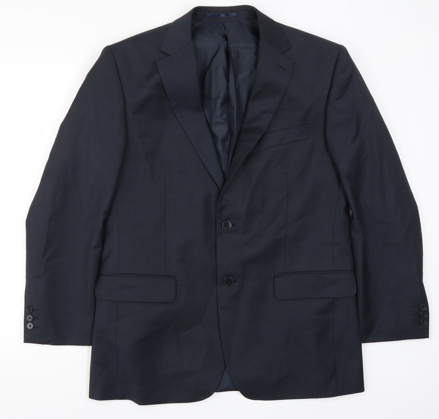 Mens UK Size 40 Karl Jackson Regular Blue Suit Jacket