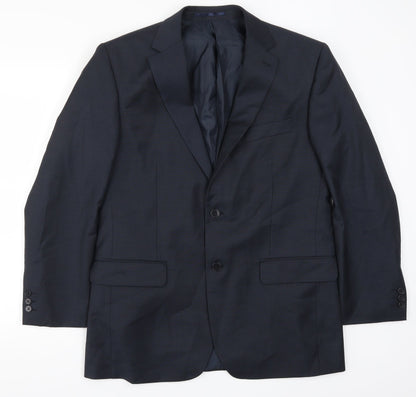 Mens UK Size 40 Karl Jackson Regular Blue Suit Jacket