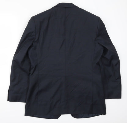 Mens UK Size 40 Karl Jackson Regular Blue Suit Jacket