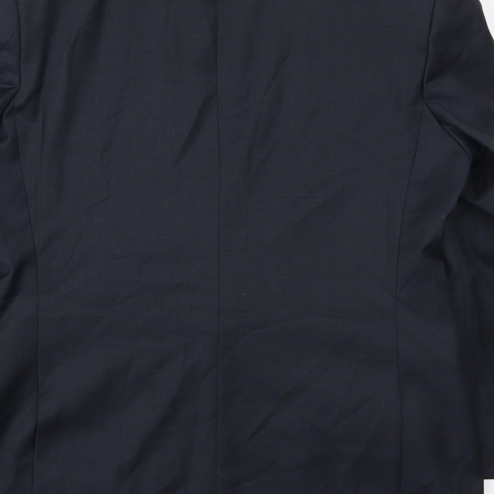 Mens UK Size 40 Karl Jackson Regular Blue Suit Jacket