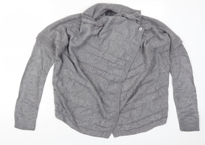 Per Una Womens Grey   Cardigan Jumper Size 10