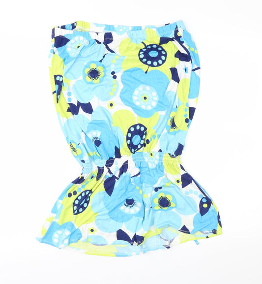 Dorothy Perkins Womens Blue Floral  Fit & Flare  Size 14