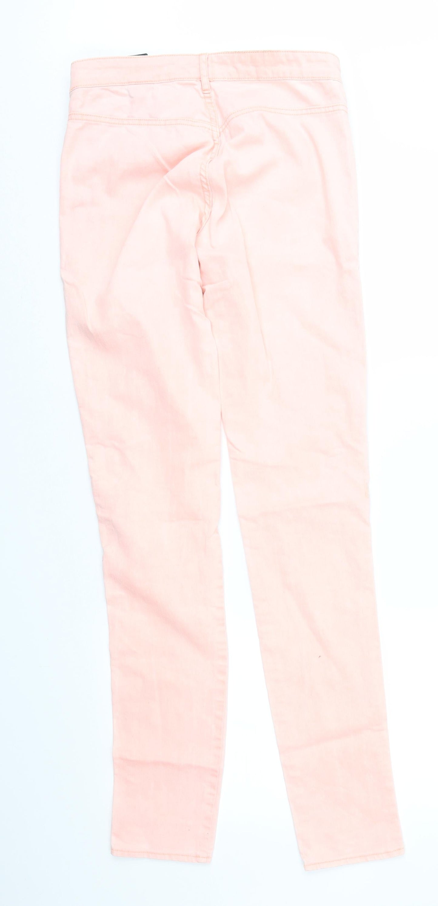 Womens UK Size 10 Divided Regular Fit Skinny Pink Jeans