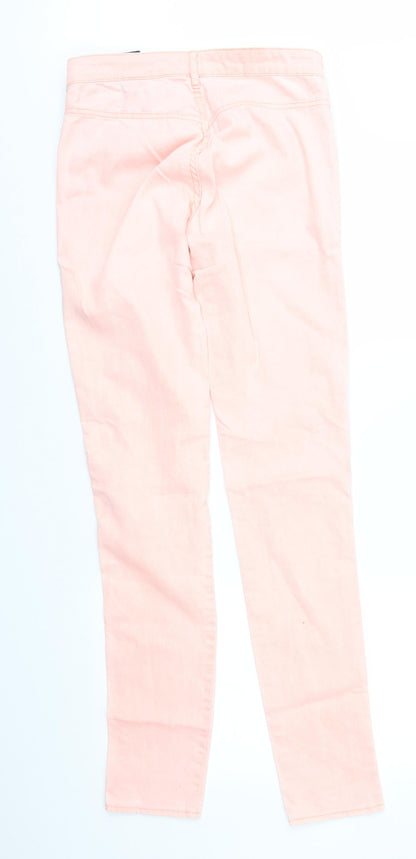 Womens UK Size 10 Divided Regular Fit Skinny Pink Jeans