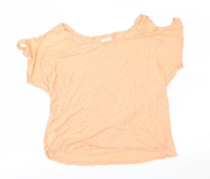 Womens UK Size 10 New Look Orange Basic Blouse