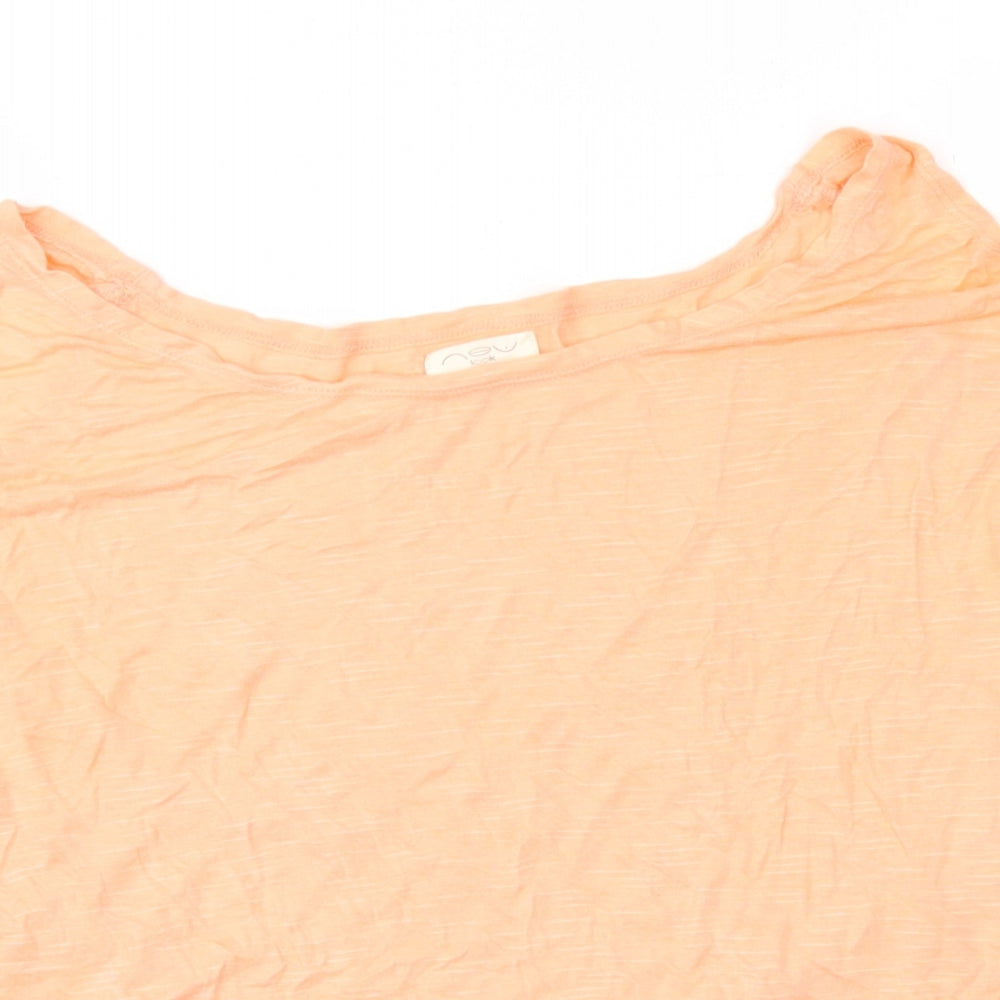 Womens UK Size 10 New Look Orange Basic Blouse