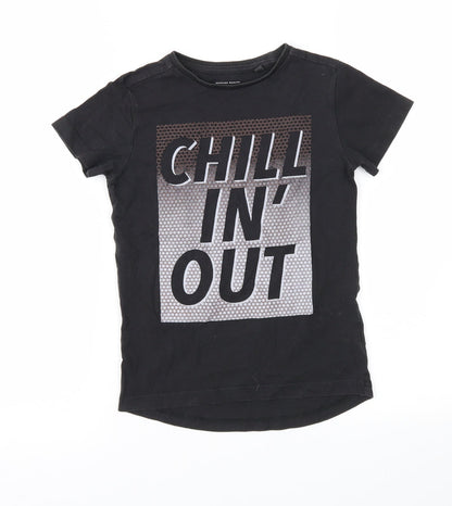 NEXT Girls Black   Basic T-Shirt Size 5 Years