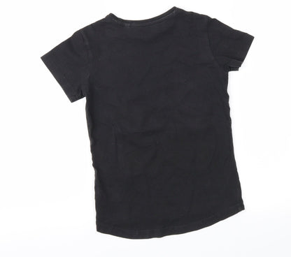 NEXT Girls Black   Basic T-Shirt Size 5 Years