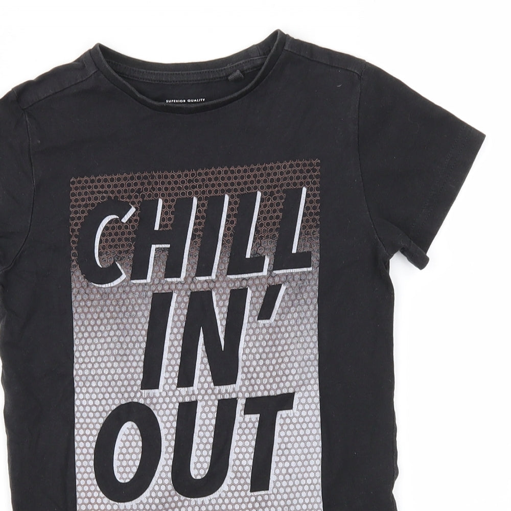 NEXT Girls Black   Basic T-Shirt Size 5 Years