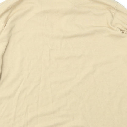 Womens UK Size 14 Agenda Yellow Basic T-Shirt