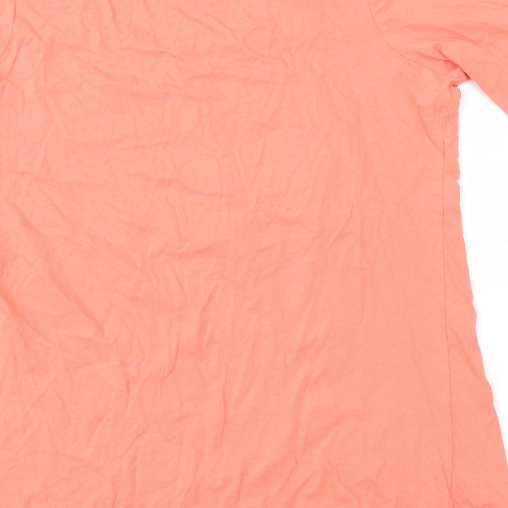Womens UK Size 14 Select Orange Basic T-Shirt