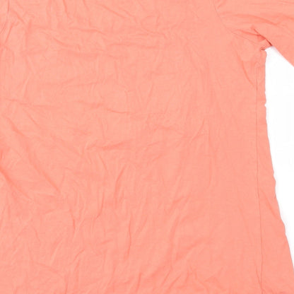 Womens UK Size 14 Select Orange Basic T-Shirt
