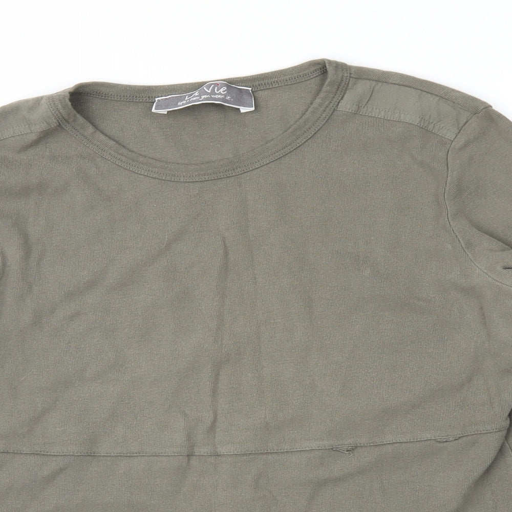 Lavie Womens Green   Basic T-Shirt Size 14